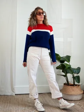 Vintage Sporty Stripe Sweater