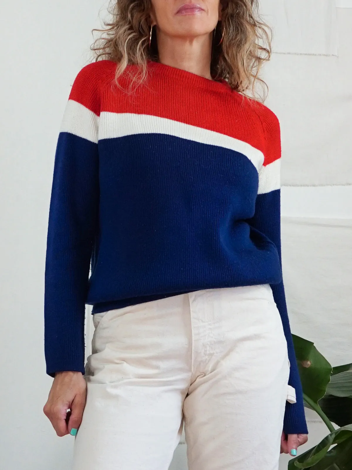 Vintage Sporty Stripe Sweater