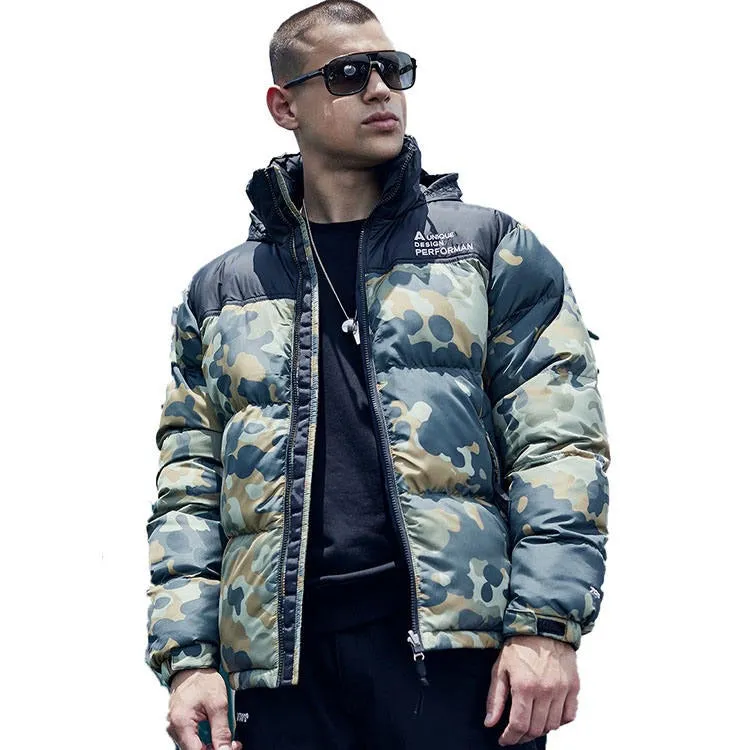 Winter Hunting Camouflage Puffer Cotton Padded Bomber Jacket | 18921