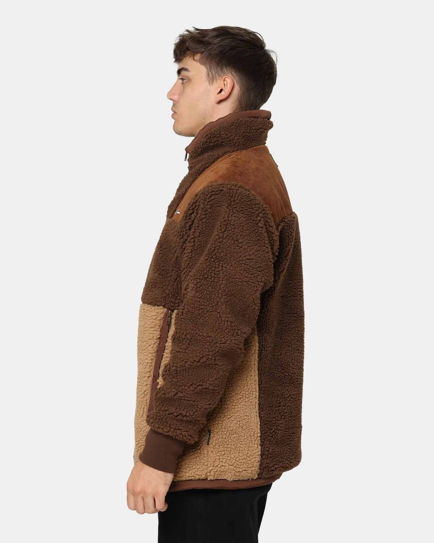 WNDRR Edwards Sherpa Jacket Brown/Tan