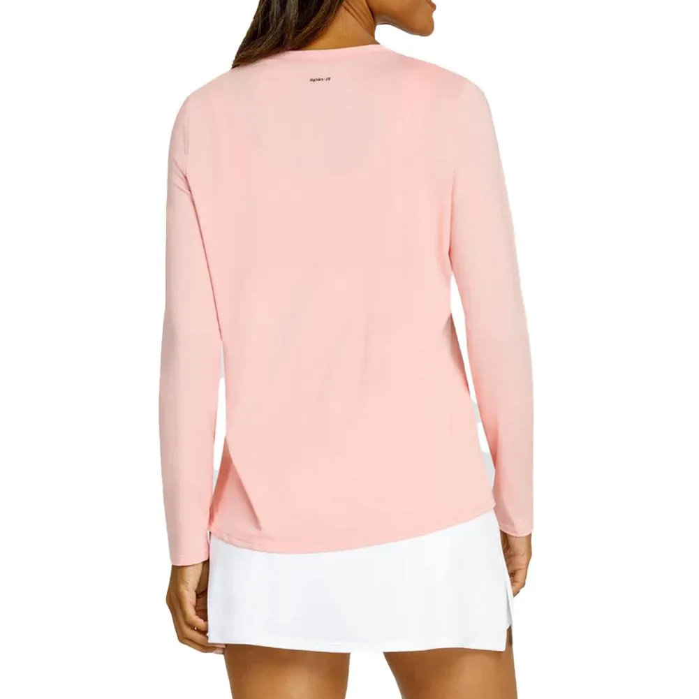 Womens Friday Long Sleeve Pickleball Top Quartz Pink