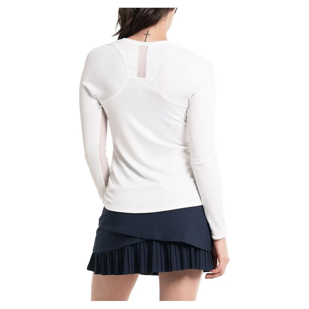 Women`s Garden Party Tennis Long Sleeve White