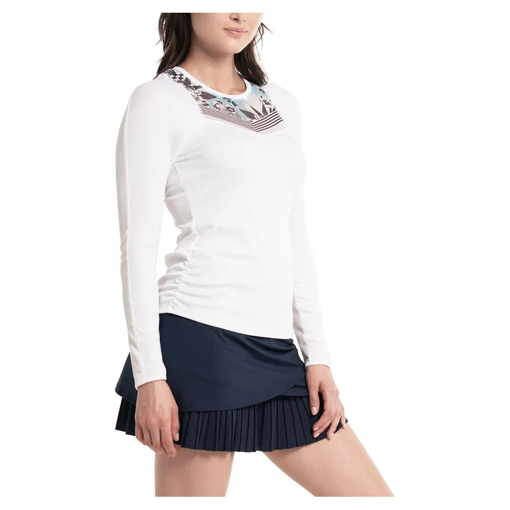 Women`s Garden Party Tennis Long Sleeve White