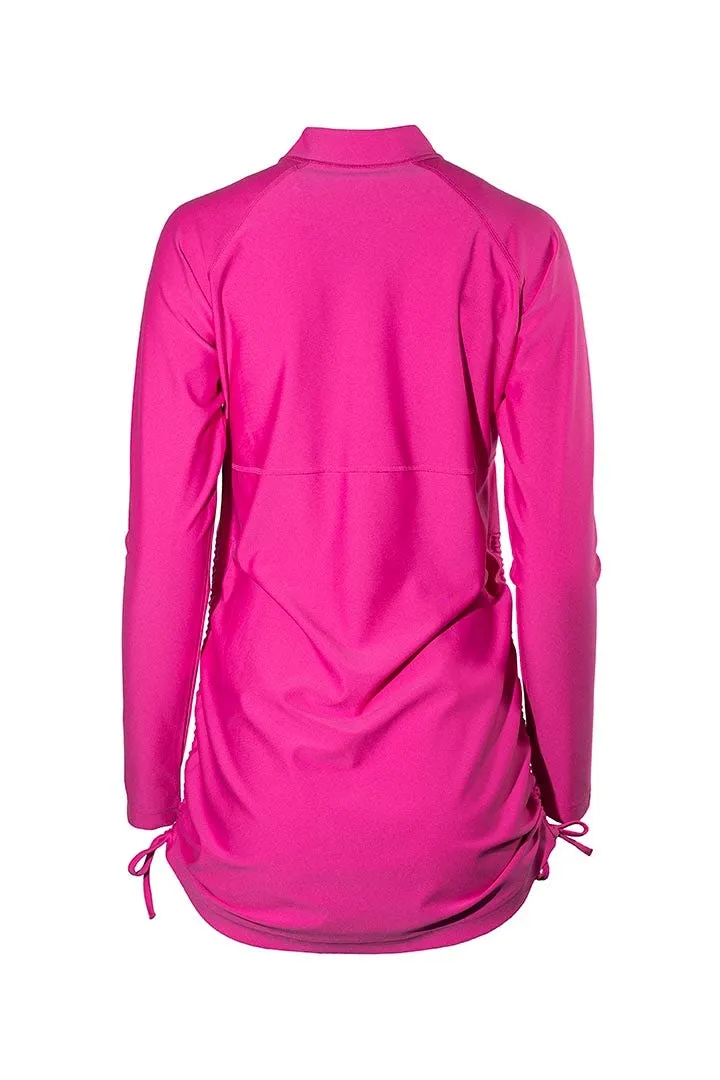 Women's Lawai Ruche Swim Shirt  |  Magnolia Pink