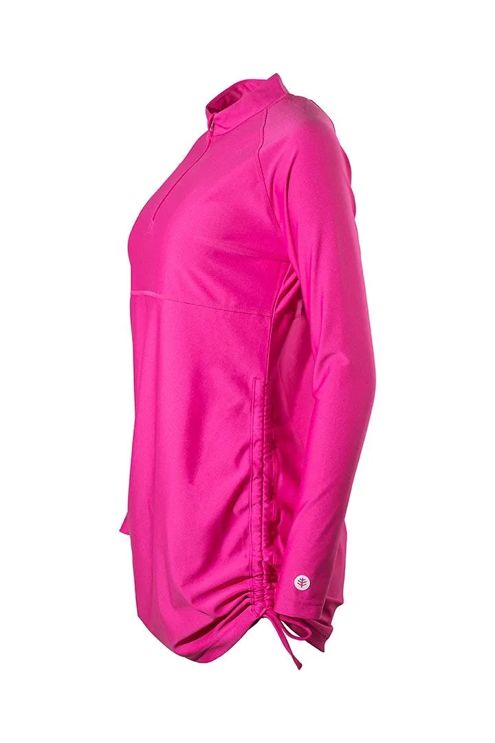 Women's Lawai Ruche Swim Shirt  |  Magnolia Pink