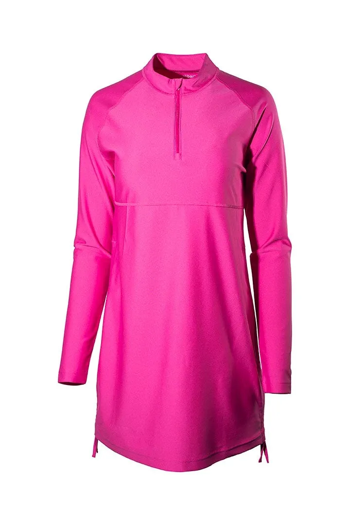 Women's Lawai Ruche Swim Shirt  |  Magnolia Pink