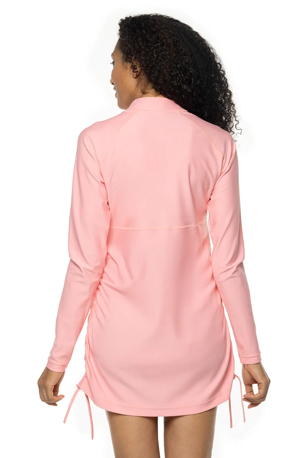 Women's Lawai Ruche Swim Shirt  |  Peachy Pink