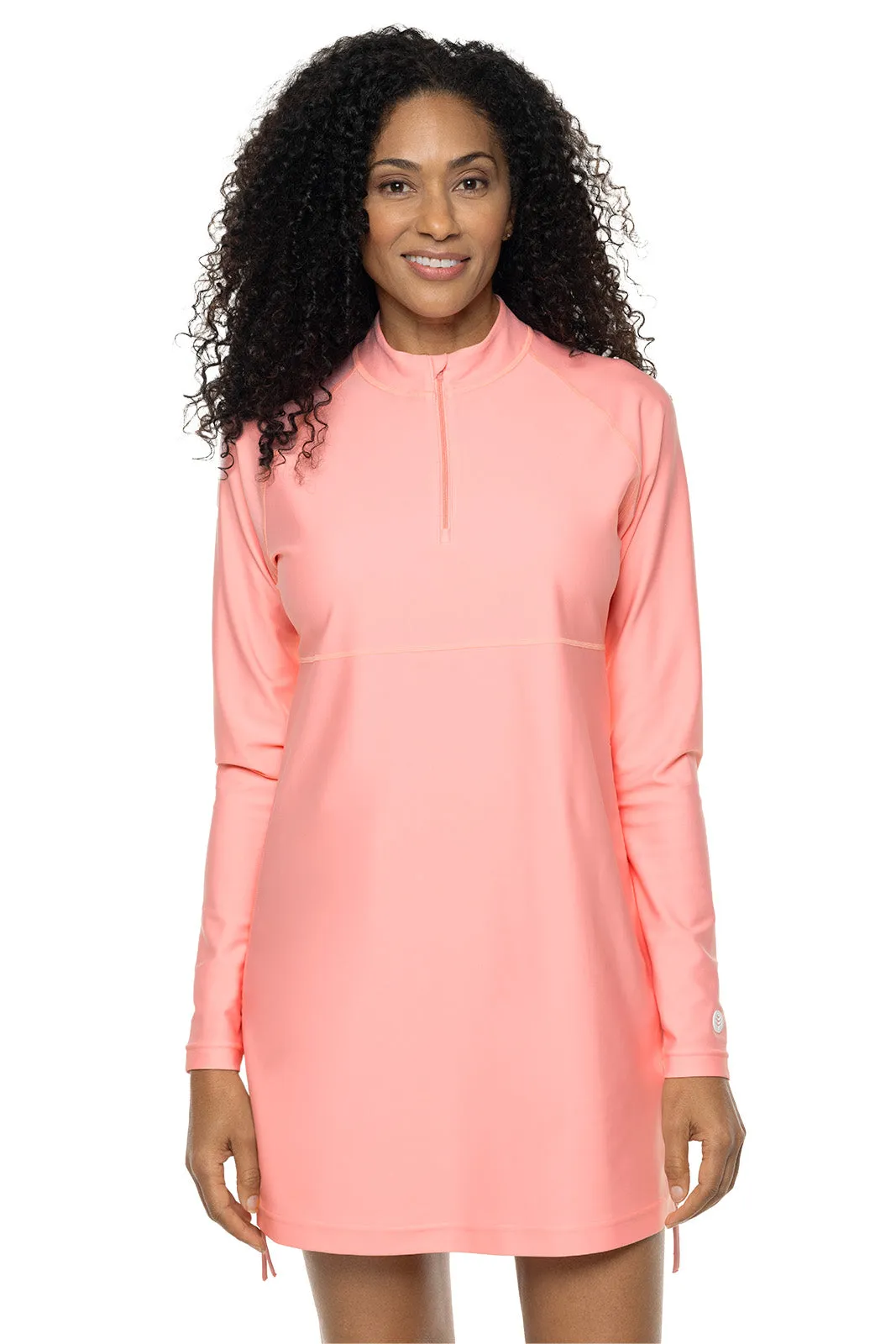 Women's Lawai Ruche Swim Shirt  |  Peachy Pink