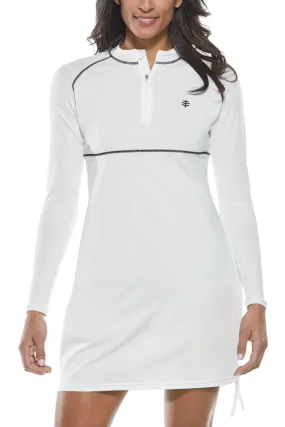 Women's Lawai Ruche Swim Shirt  |  White