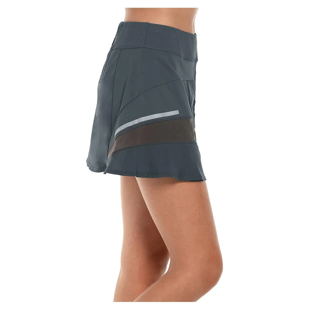 Women's Long Sprint Mesh Tennis Skort