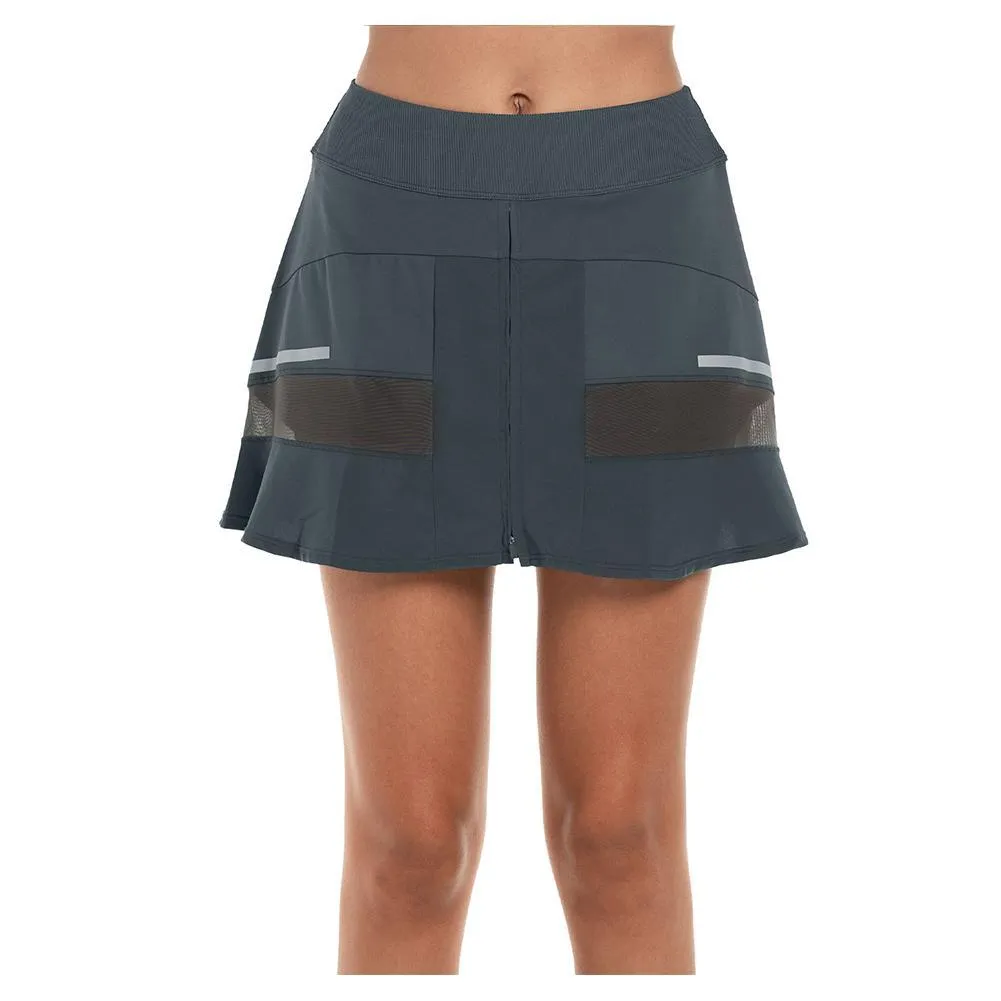 Women's Long Sprint Mesh Tennis Skort