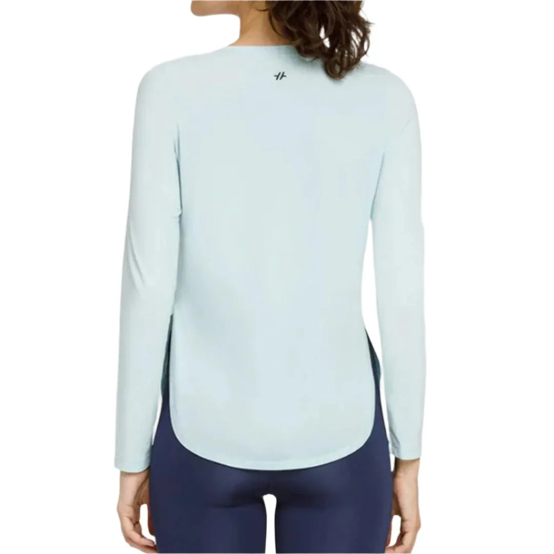 Women's Panem Long Sleeve Tennis Top Blue Glow