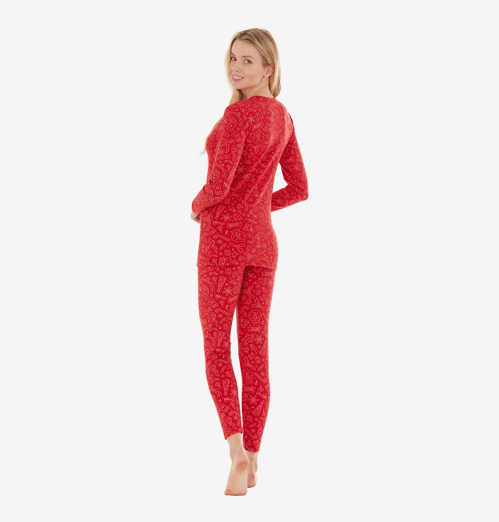 Women's Print Thermal Set