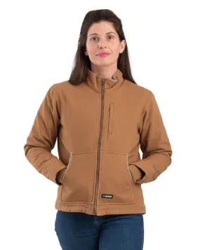 Women's Sherpa-Lined Softstone Duck Jacket