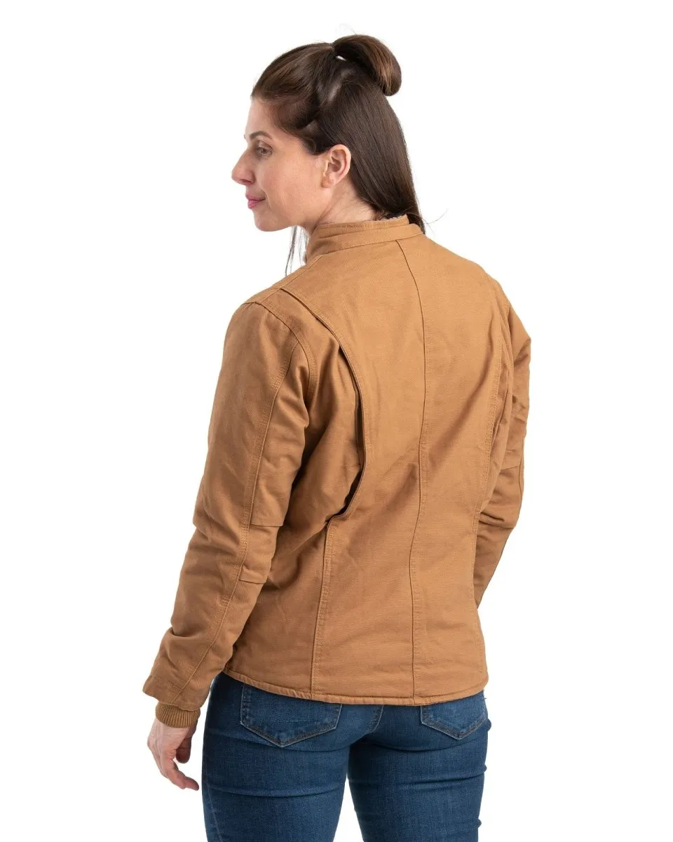 Women's Sherpa-Lined Softstone Duck Jacket