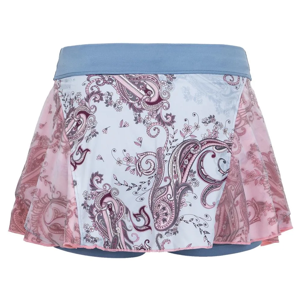 Women's Sweet Shots 12 Inch Tennis Skort Dancing Paisley